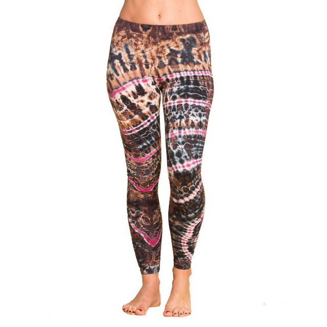 PANASIAM Leggings Unikat Batik Leggings 'Zebra' aus natürlicher Viskose Goa günstig online kaufen