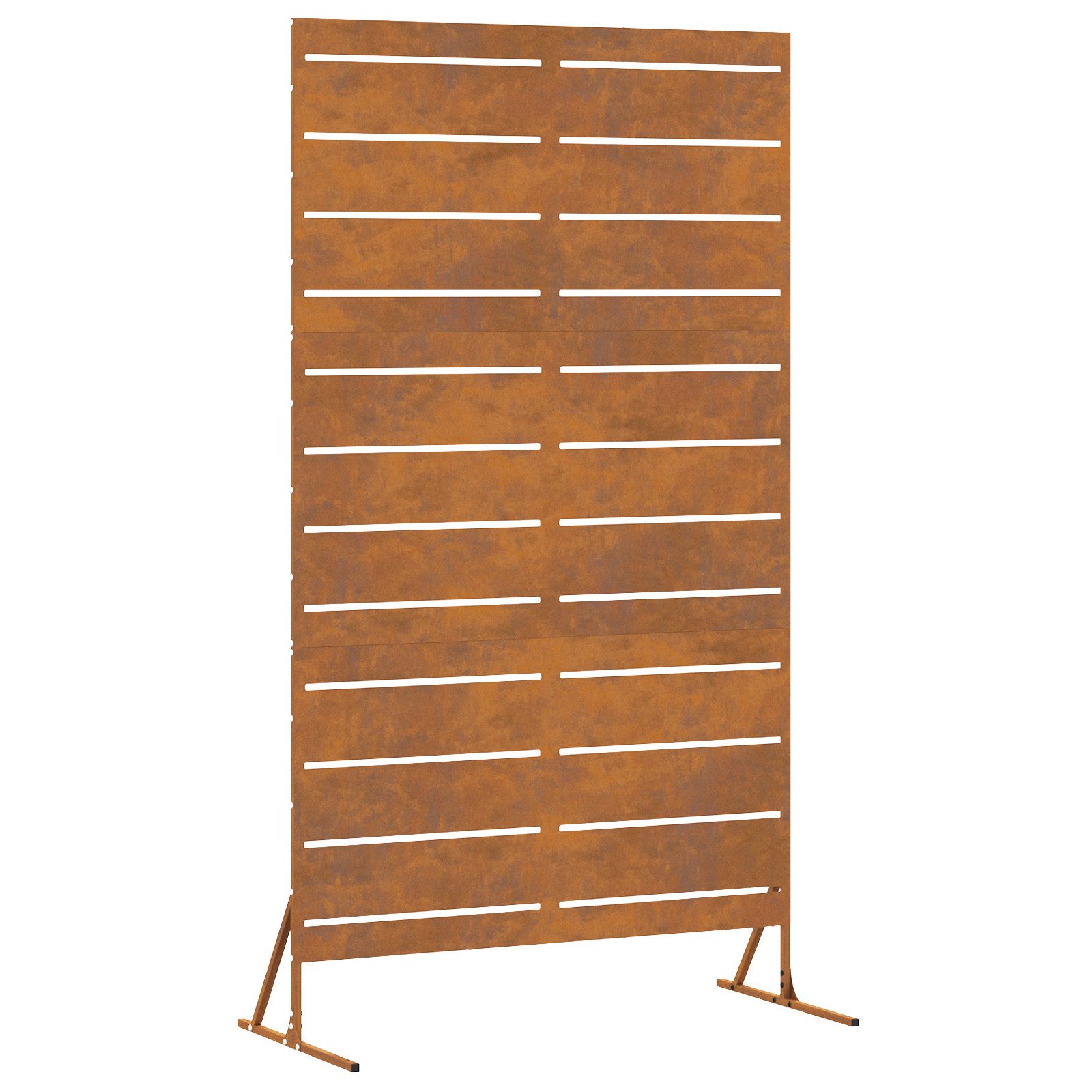vidaXL Gartenzaun Sichtschutz 180 cm Wetterstahl, günstig online kaufen