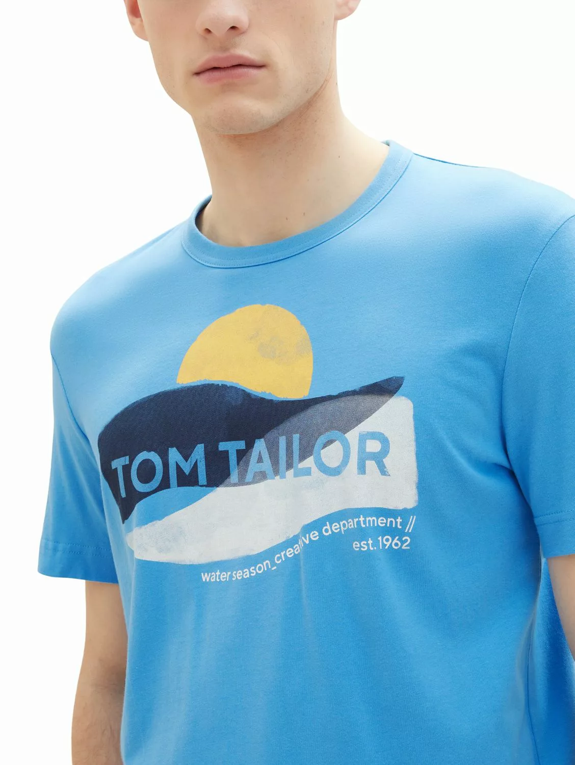 TOM TAILOR T-Shirt WATER SEASON (1-tlg) aus Baumwolle günstig online kaufen