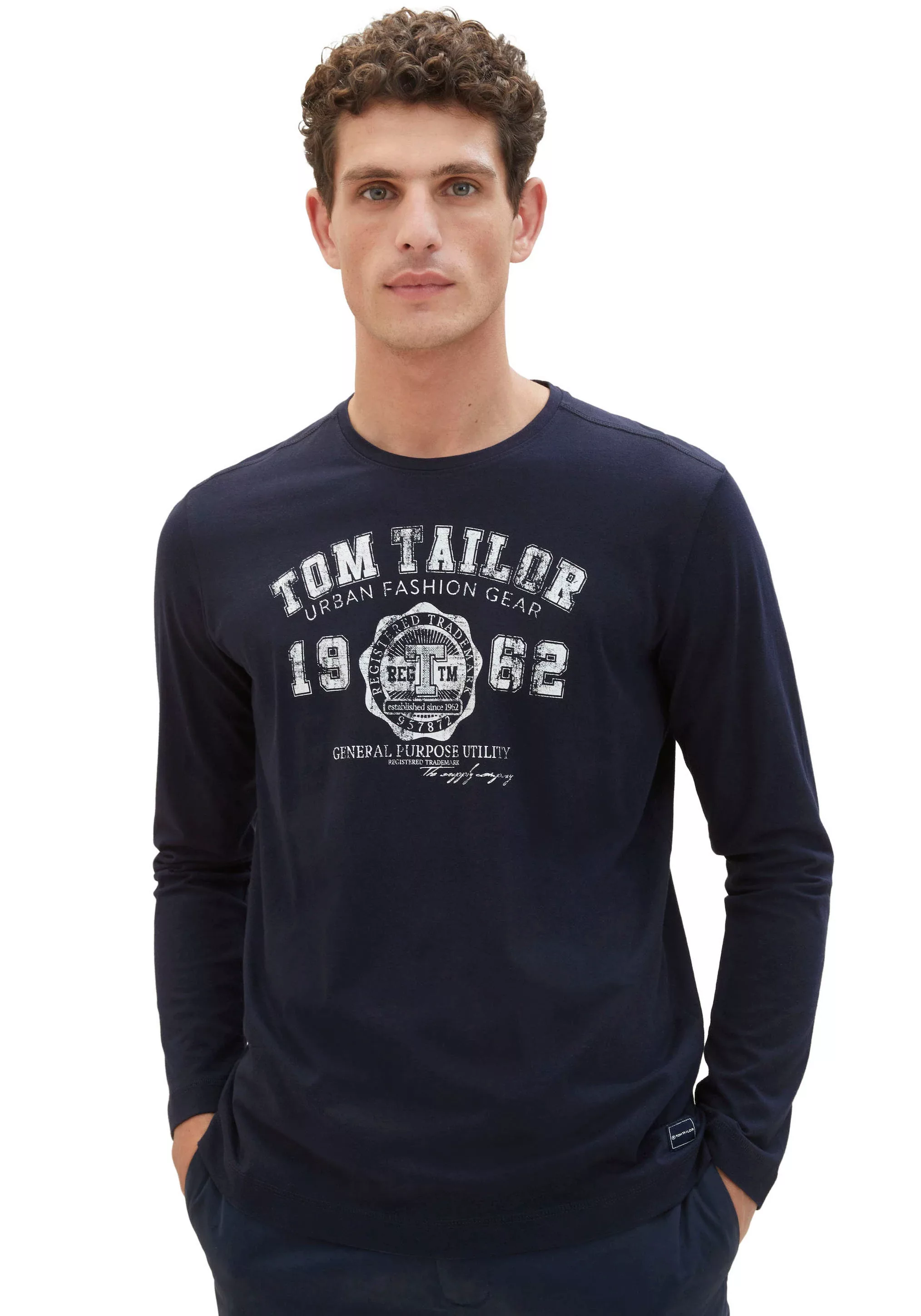 TOM TAILOR Langarmshirt mit großem Frontprint günstig online kaufen