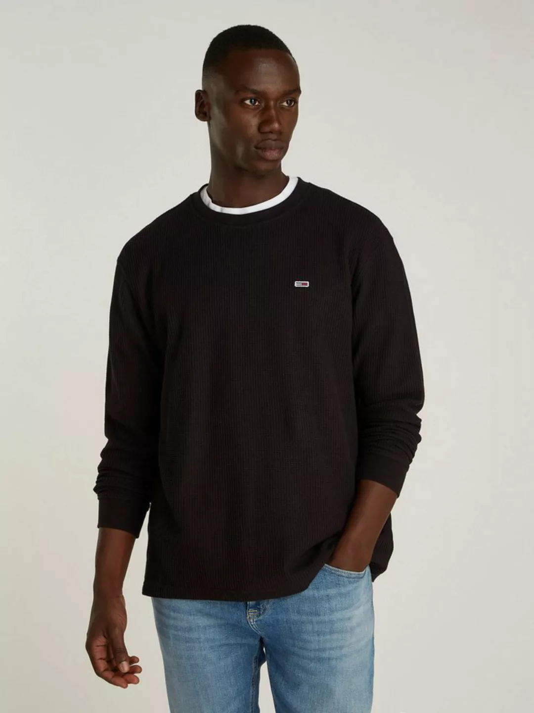 Tommy Jeans Longsleeve TJM REG WAFFLE L/S TEE günstig online kaufen