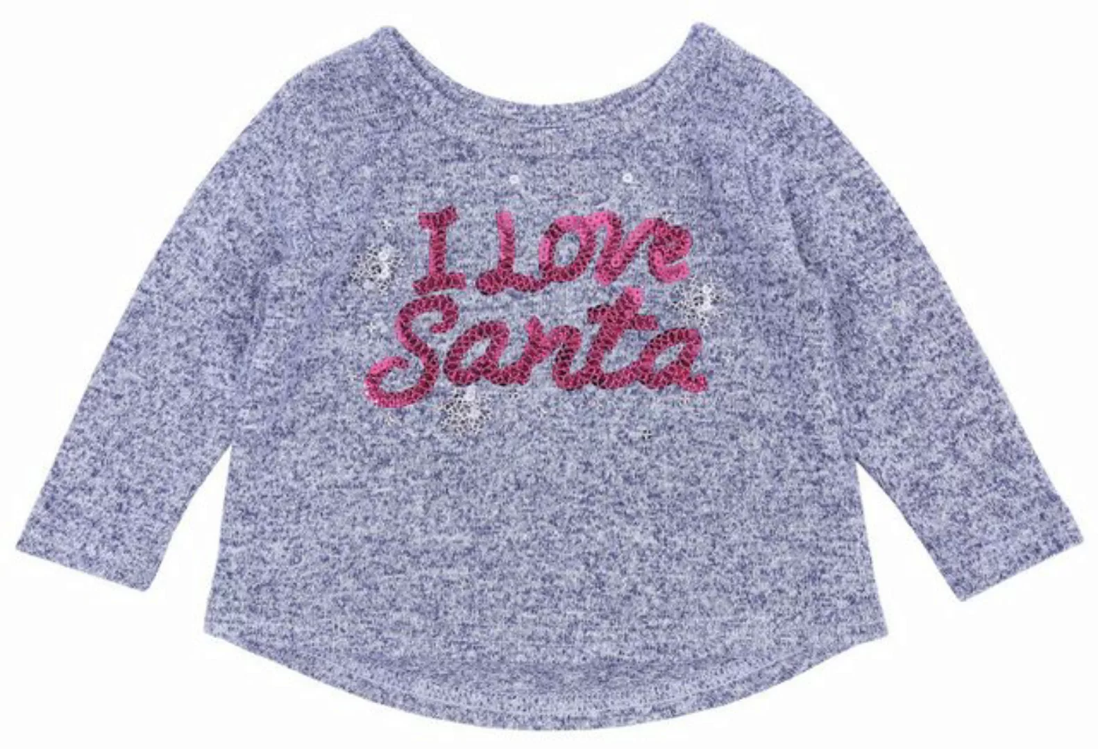 Sarcia.eu Langarmbluse Graue Bluse I Love Santa 0-3 Monate günstig online kaufen