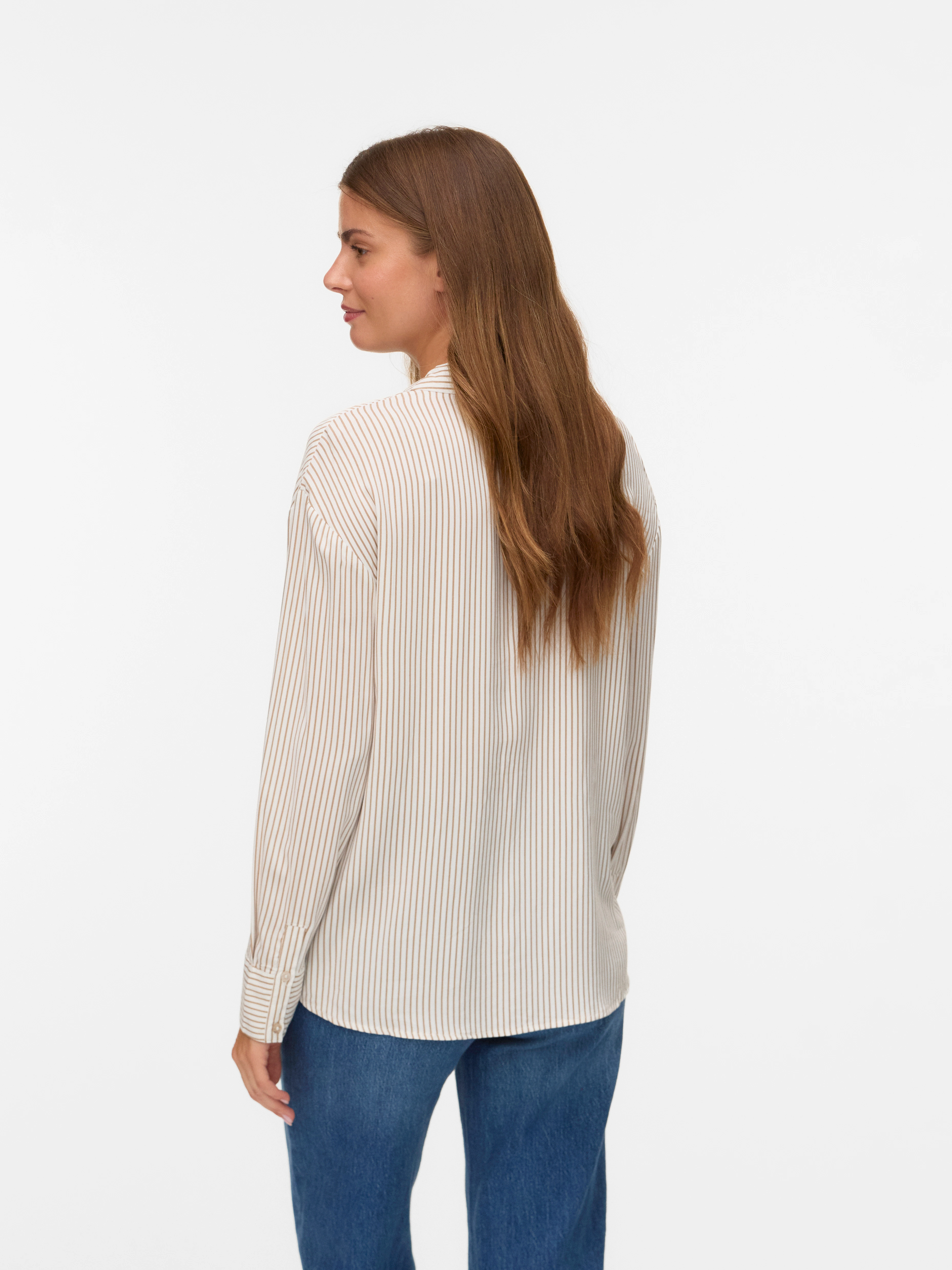 Vero Moda Langarmbluse "VMALICE LS SHIRT WVN GA NOOS" günstig online kaufen