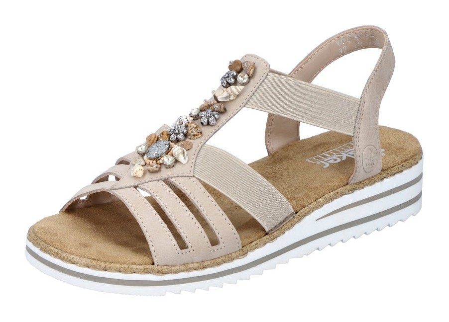 Rieker Riemchensandale, Sommerschuh, Sandalette, Keilabsatz, mit günstig online kaufen