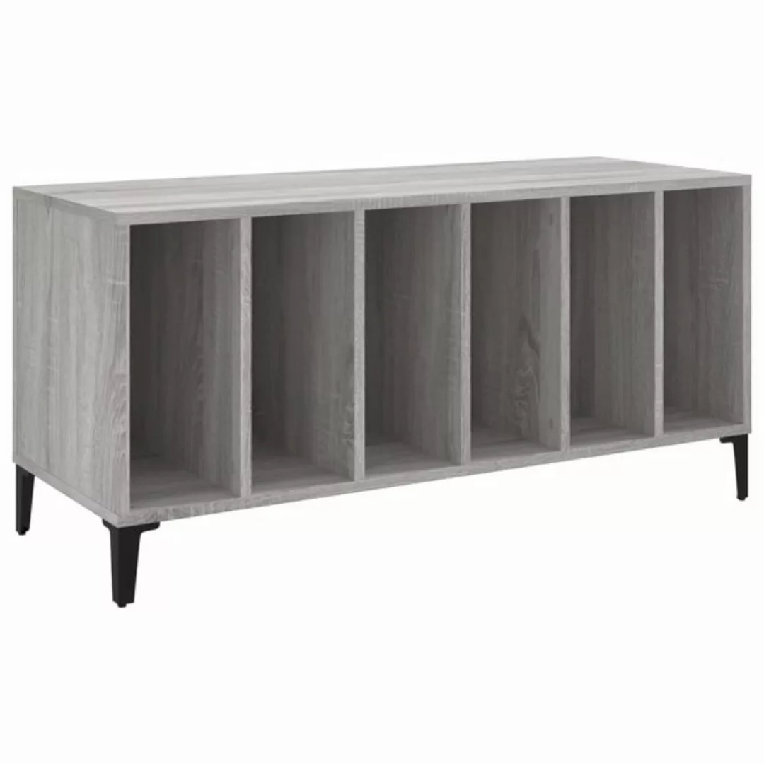 vidaXL Beistellschrank Plattenschrank Grau Sonoma 100x38x48 cm Holzwerkstof günstig online kaufen