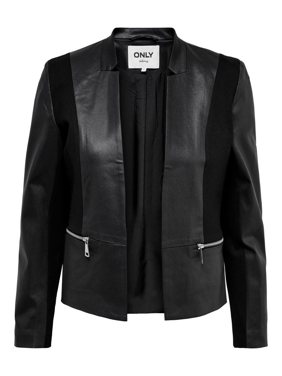 ONLY Zip Pockets Blazer Damen Schwarz günstig online kaufen