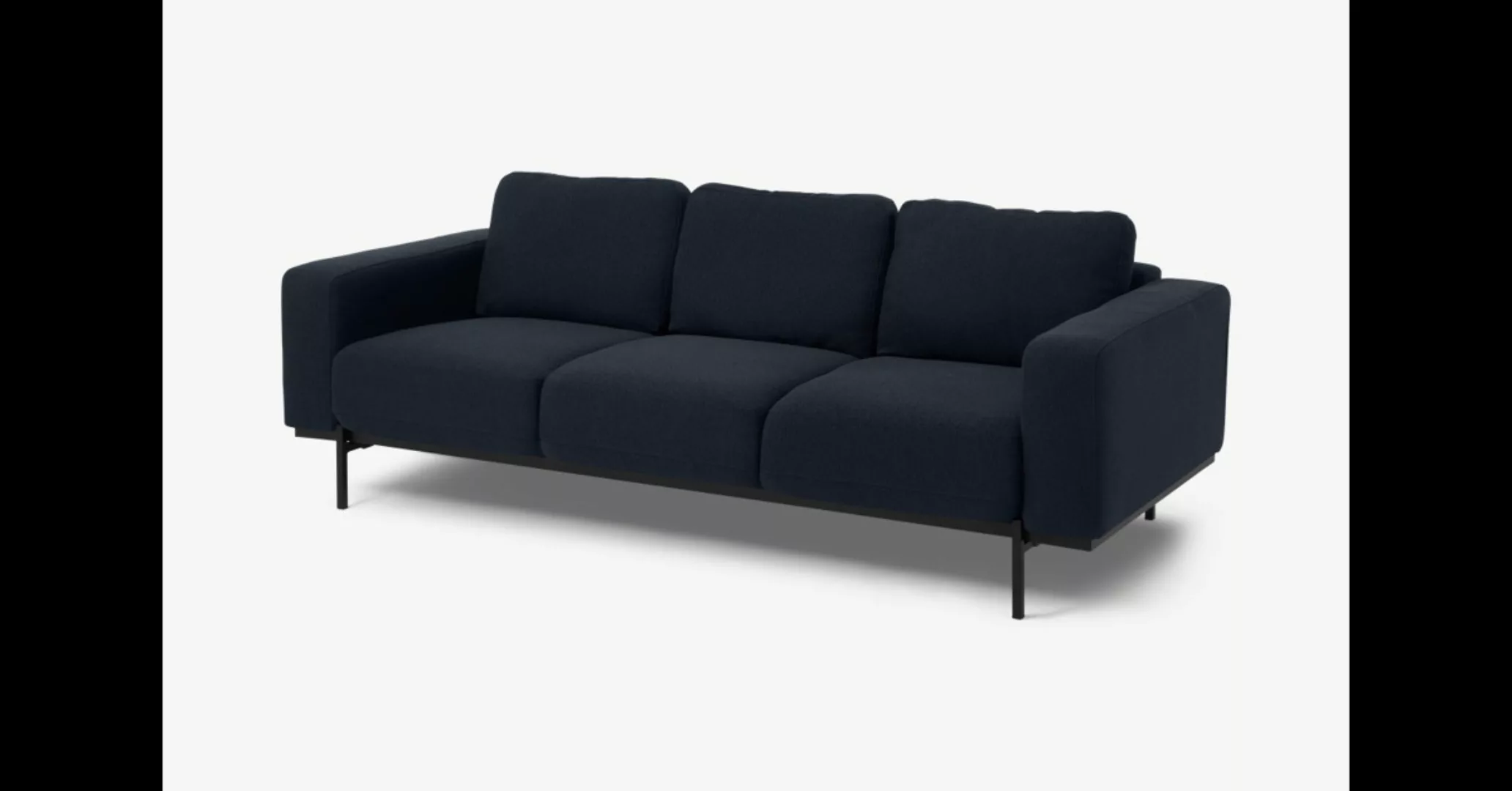 Jarrod 3-Sitzer Sofa, Mitternachtsblau - MADE.com günstig online kaufen