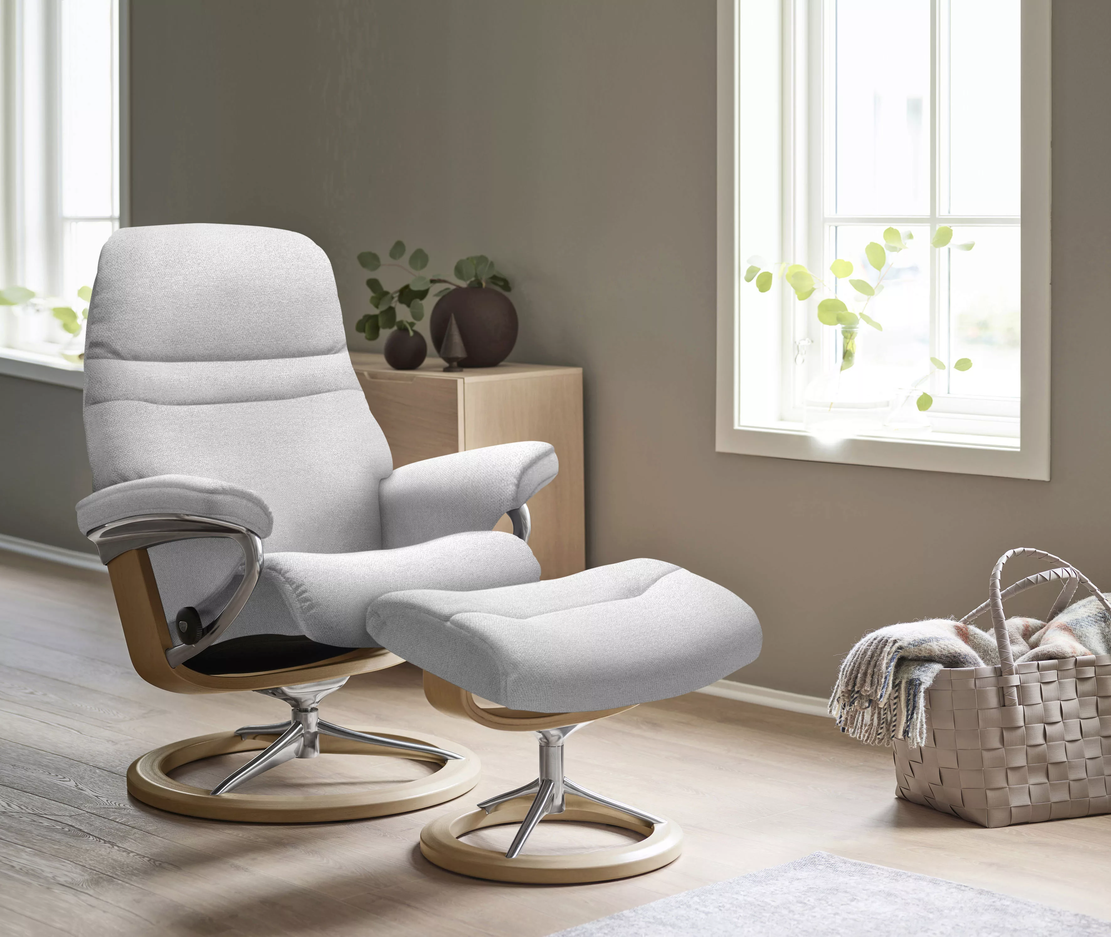 Stressless® Relaxsessel »Sunrise«, mit Signature Base, Größe M, Gestell Eic günstig online kaufen