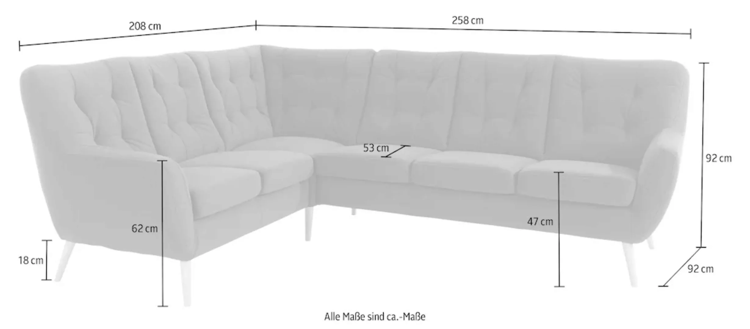 exxpo - sofa fashion Ecksofa »Scandi, L-Form« günstig online kaufen