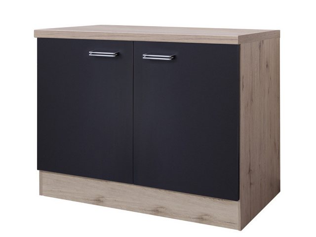 Flex-Well Spülenunterschrank Spülenunterschrank mit Arbeitsplatte - 100 cm günstig online kaufen