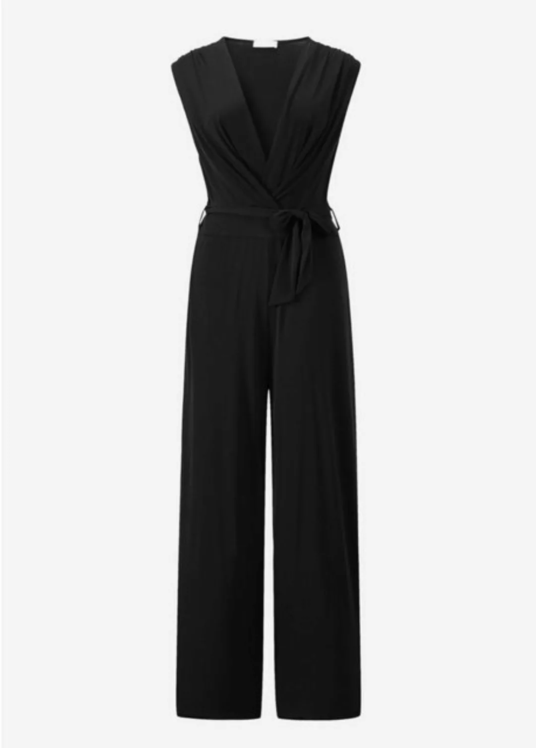 SASSYCLASSY Jumpsuit Sportlicher Jumpsuit mit weitem Bein und Taschen Ärmel günstig online kaufen