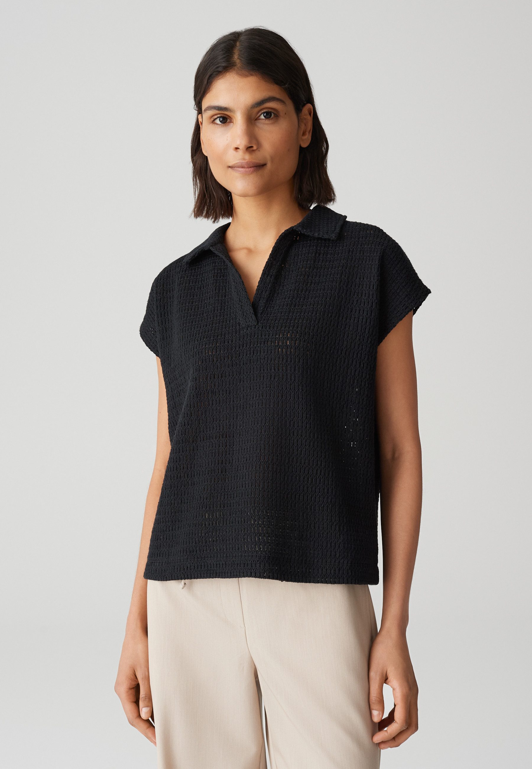 OPUS Poloshirt SOMONA Regular in Crochet günstig online kaufen