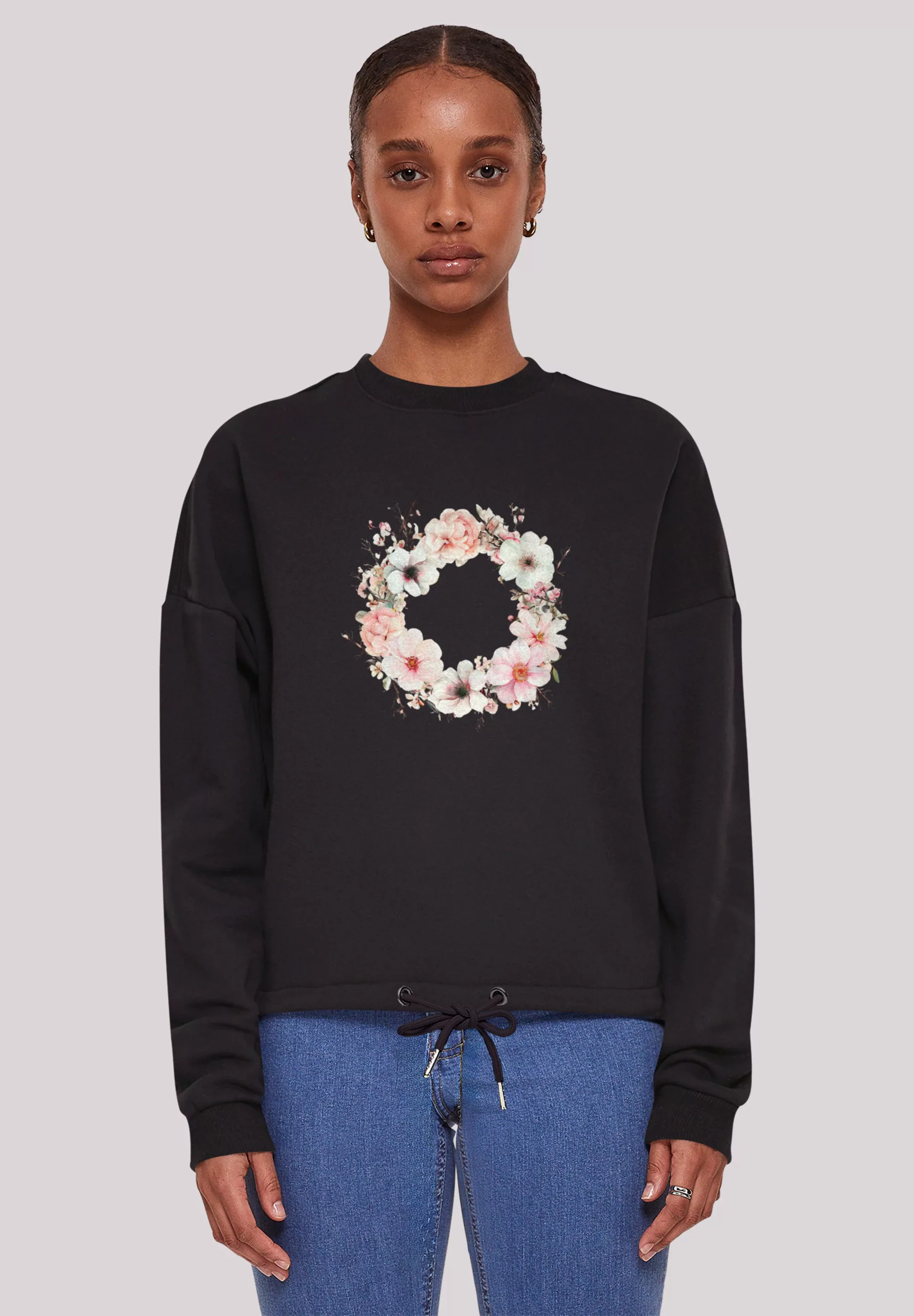 F4NT4STIC Sweatshirt "Rosa Blumenkranz", Premium Qualität günstig online kaufen