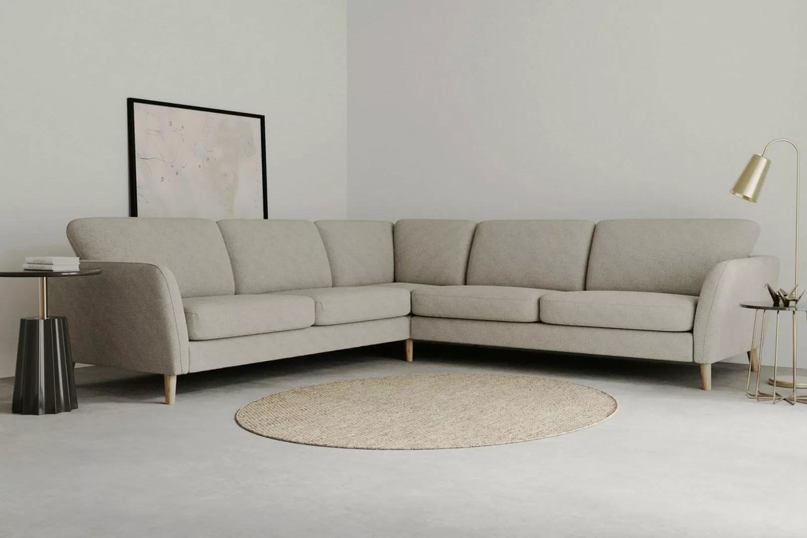 Home affaire Ecksofa "MARSEILLE 278/278 cm, L-Form,", gleichschenklig, aus günstig online kaufen