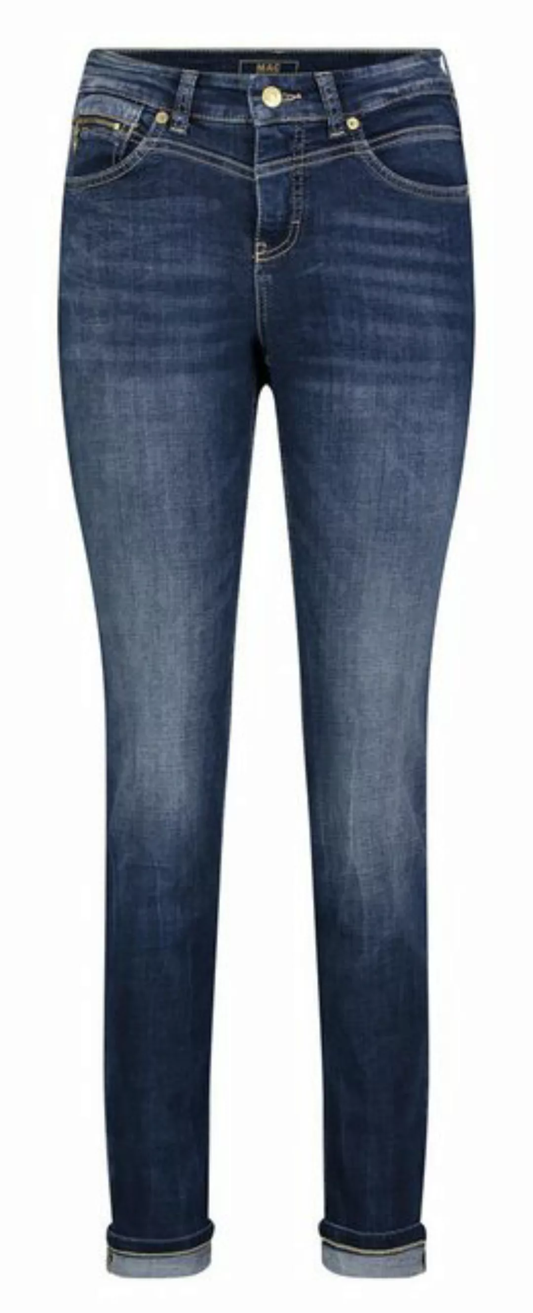 MAC Slim-fit-Jeans MAC Slim Fit mit Saumumschlag in Dark Blue Net Was (1-tl günstig online kaufen