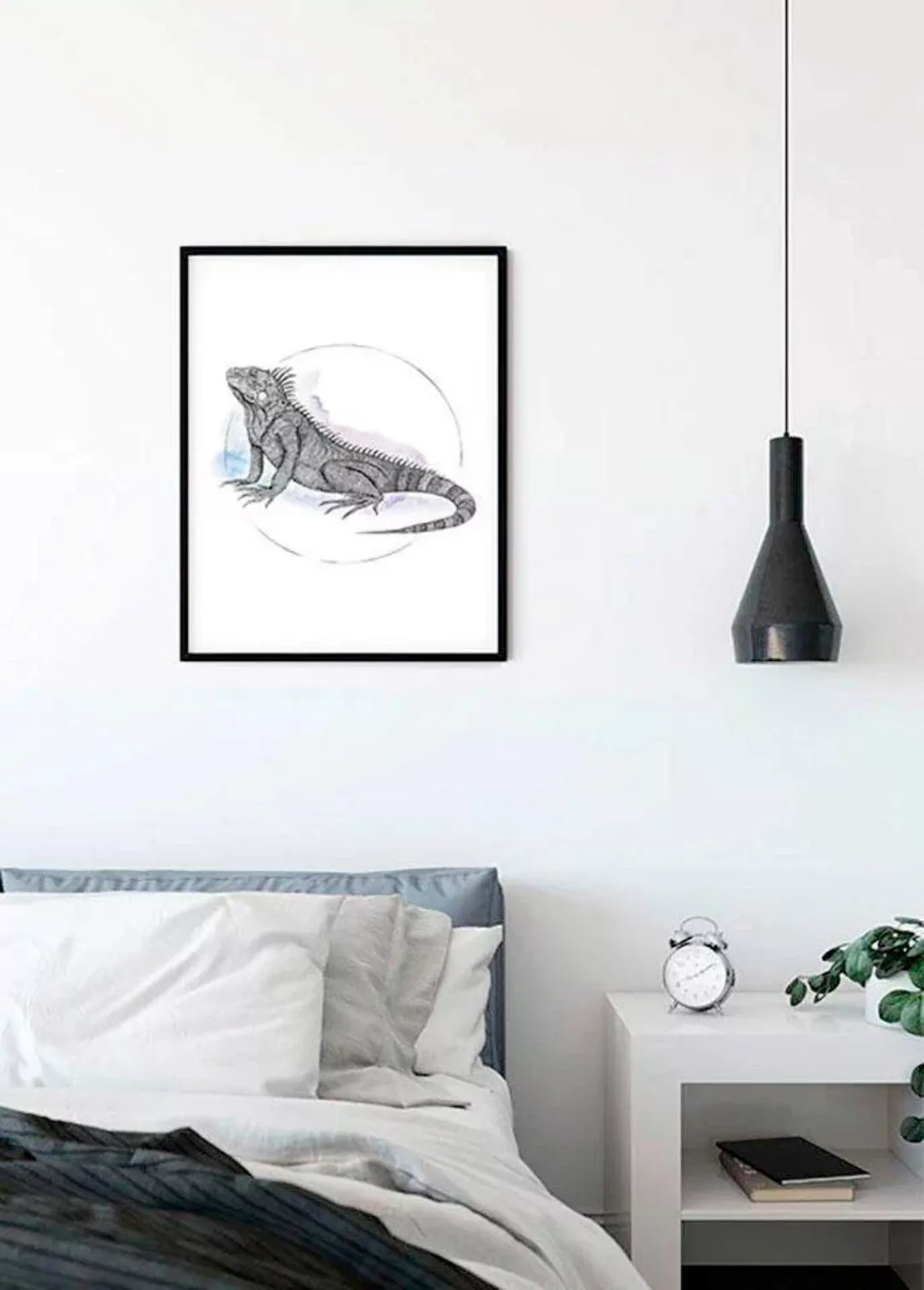 Komar Poster »Iguana Watercolor«, Tiere, (1 St.) günstig online kaufen
