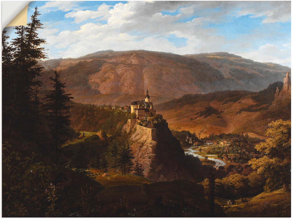 Artland Wandfolie "Schloß Schwarzburg in Thüringen. 1826", Europa, (1 St.), günstig online kaufen