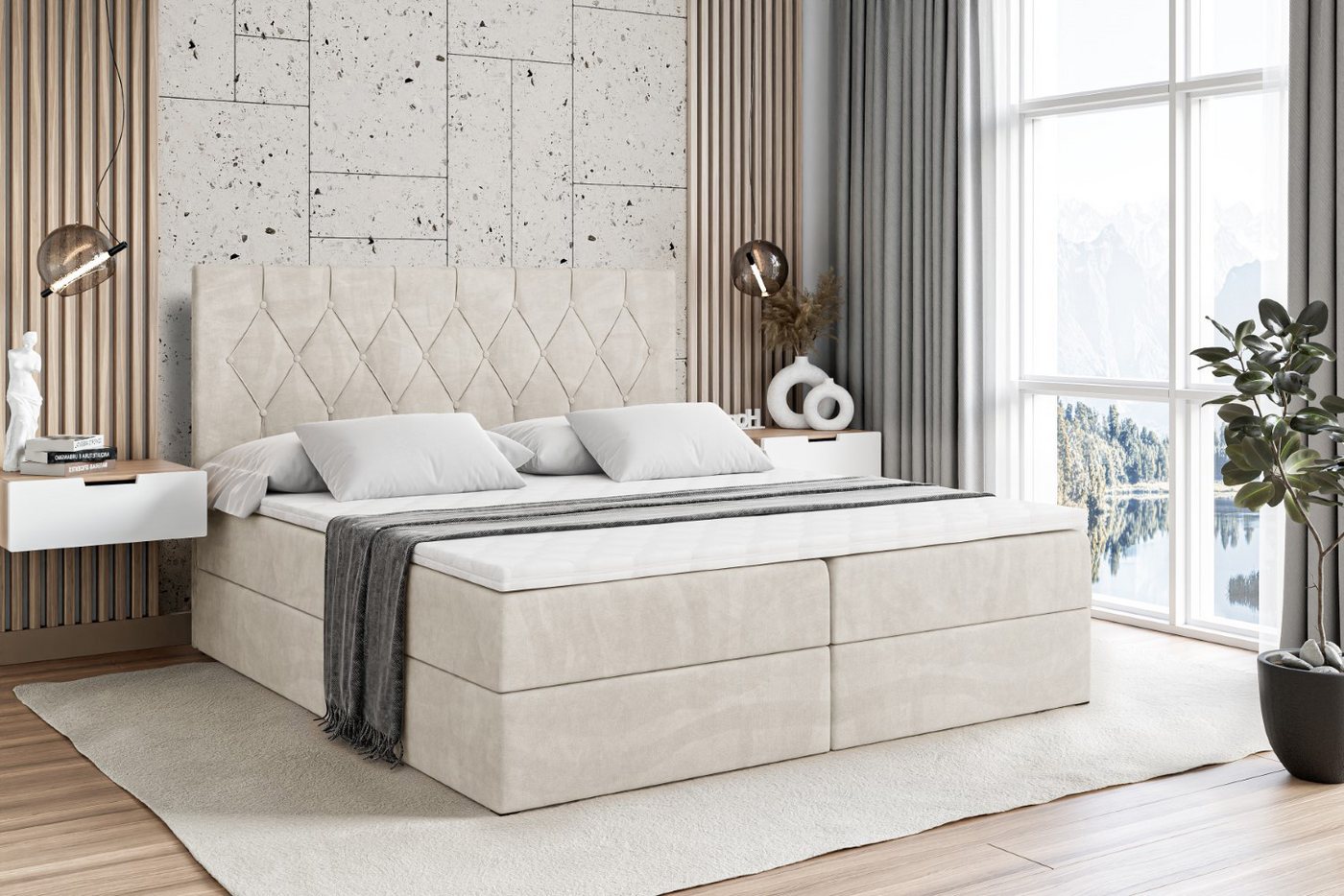 ALTDECOR Boxspringbett VELANTO-BZ günstig online kaufen