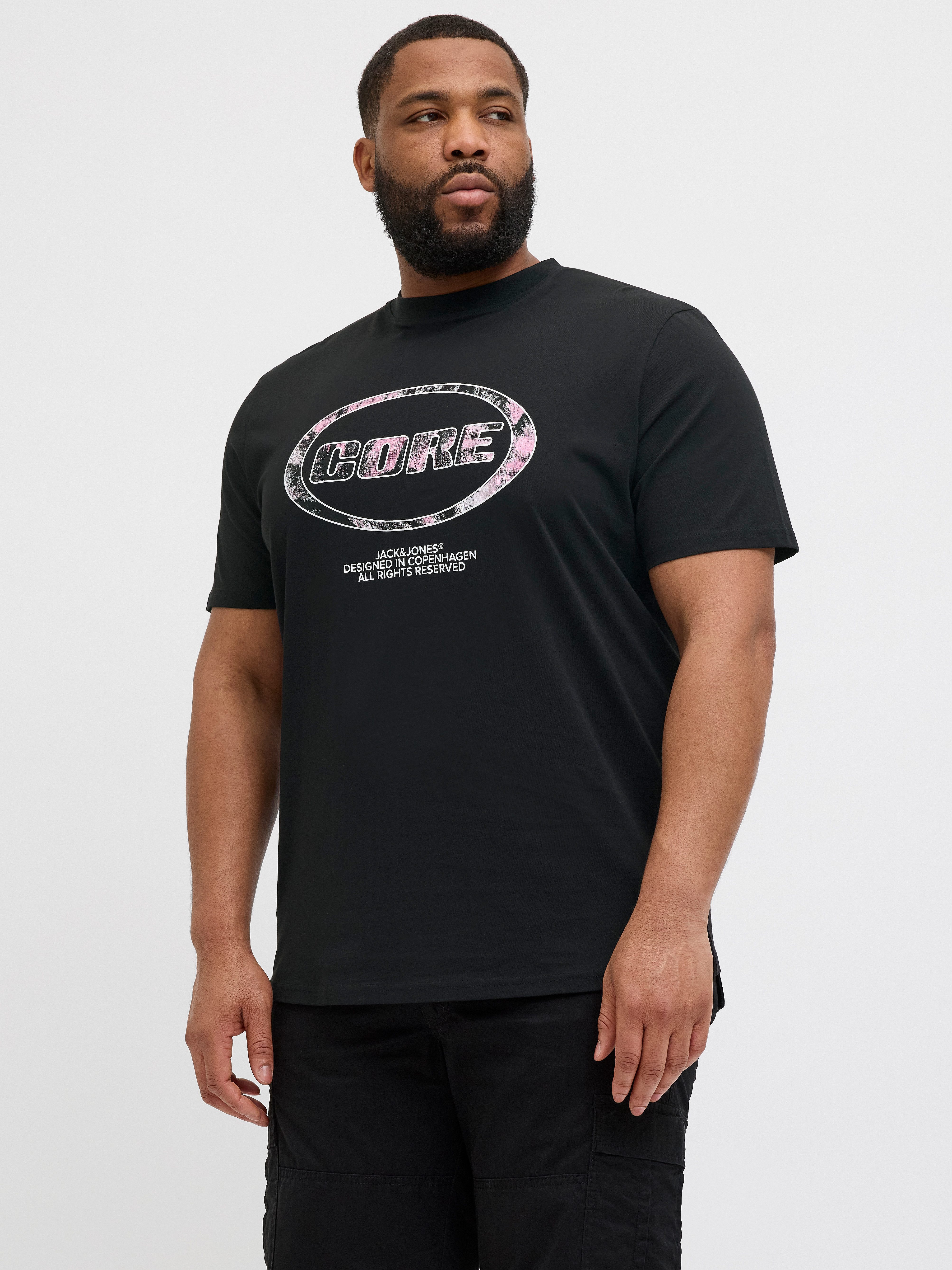 Jack & Jones PlusSize Print-Shirt "JCOLIDO AOP FRONT PRINT TEE SS CRE PLS", günstig online kaufen