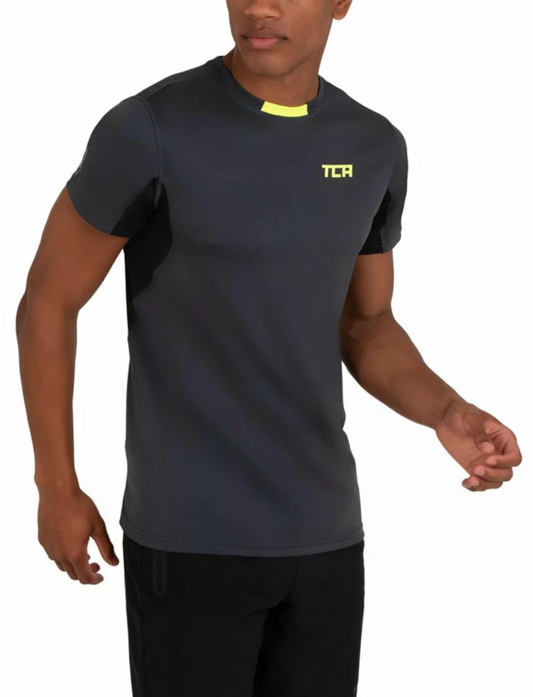 TCA T-Shirt TCA Herren Atomic T-Shirt - Dunkelgrau, Sportshirt (1-tlg) günstig online kaufen