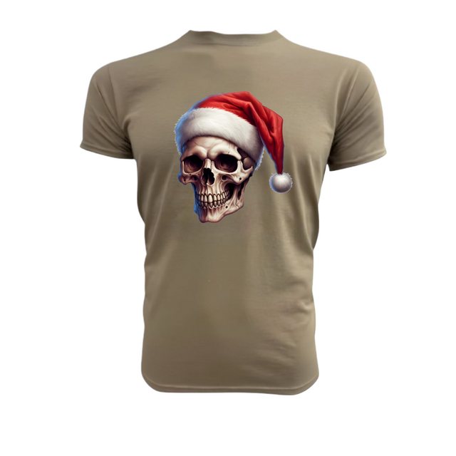 PAULGOS Strandshirt Herren T-Shirt "Totenkopf Weihnachten günstig online kaufen