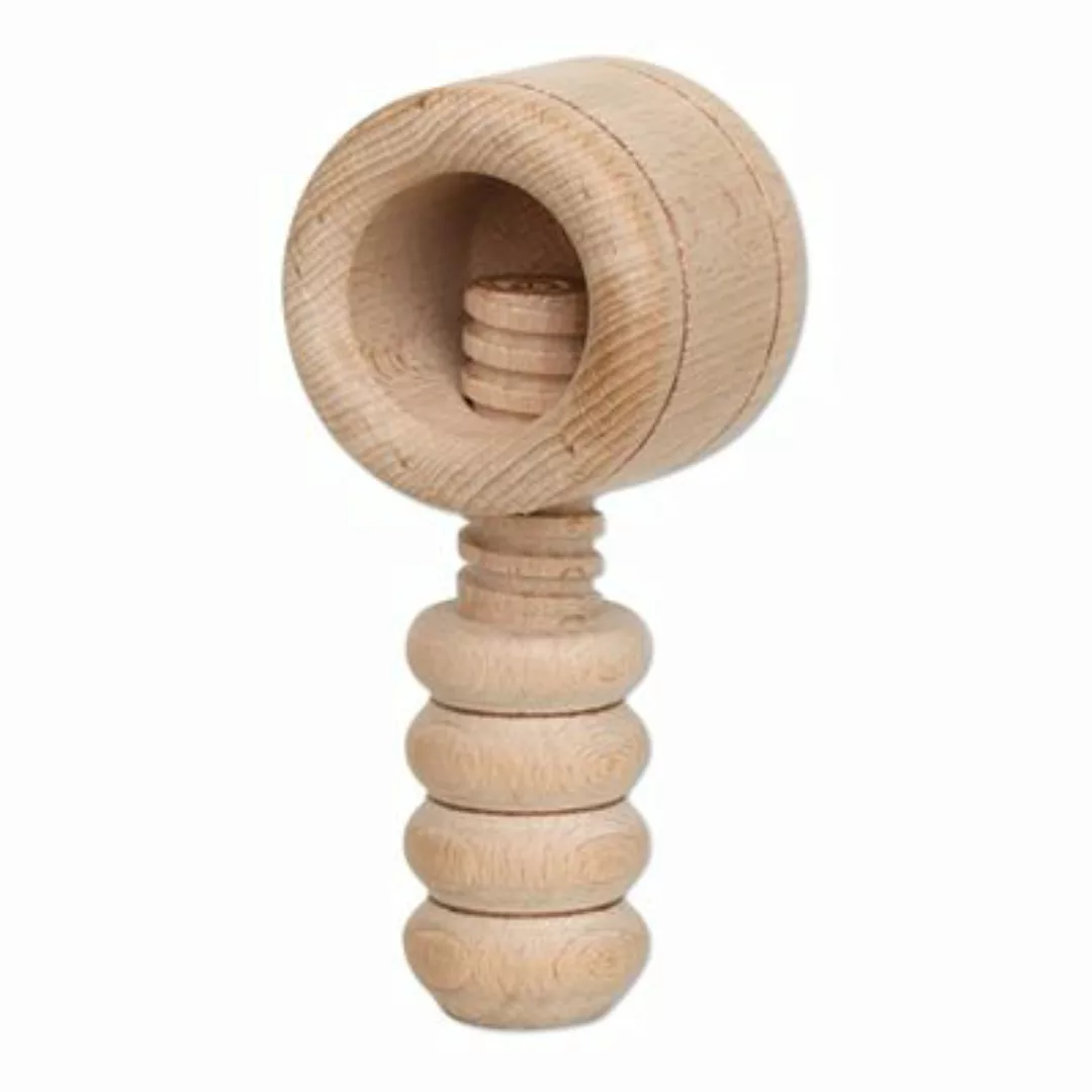 Sigro Holz Nussknacker, Handarbeit zum schrauben Durchmesser 6 cm Länge 12 günstig online kaufen