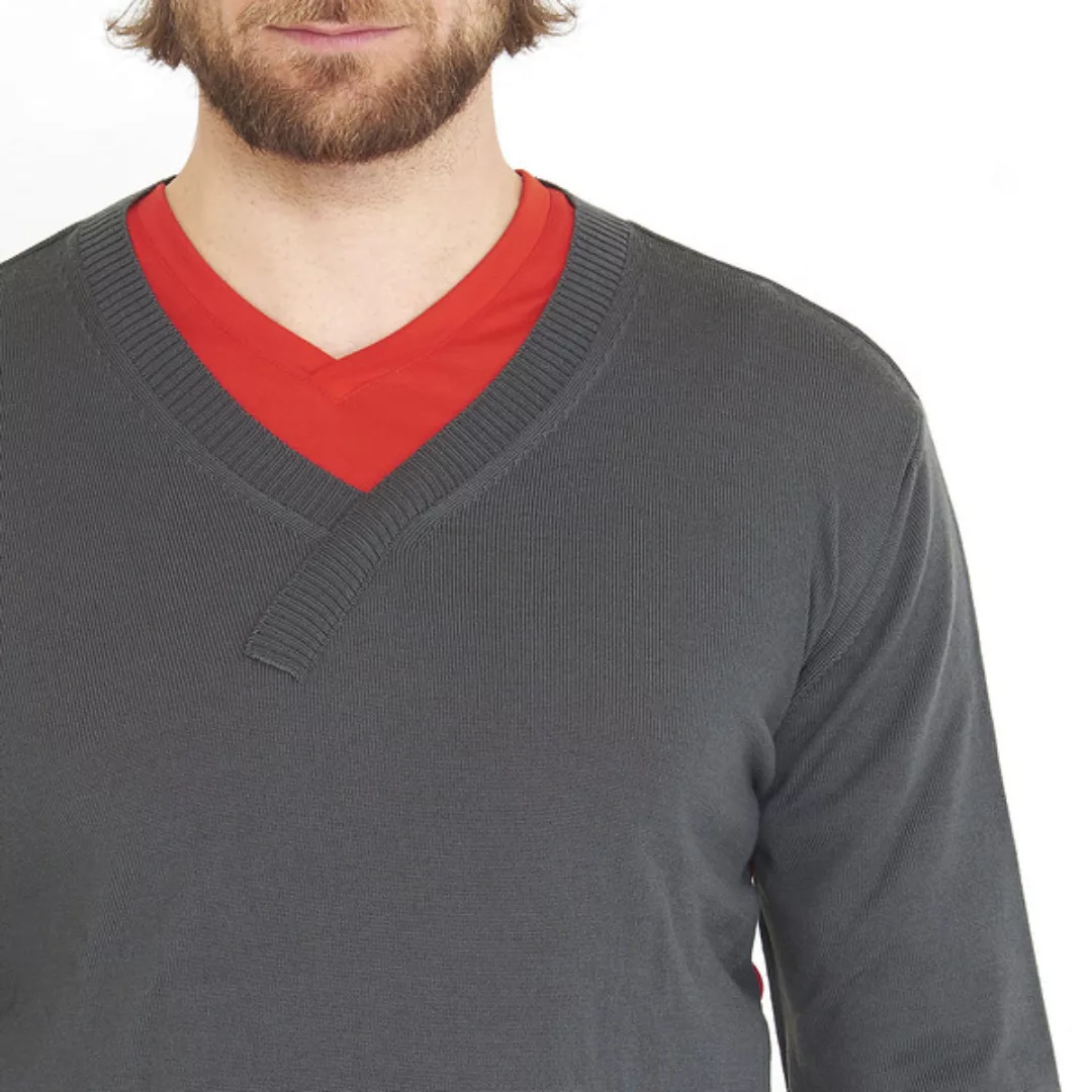 Pullover V-ausschnitt Grey günstig online kaufen