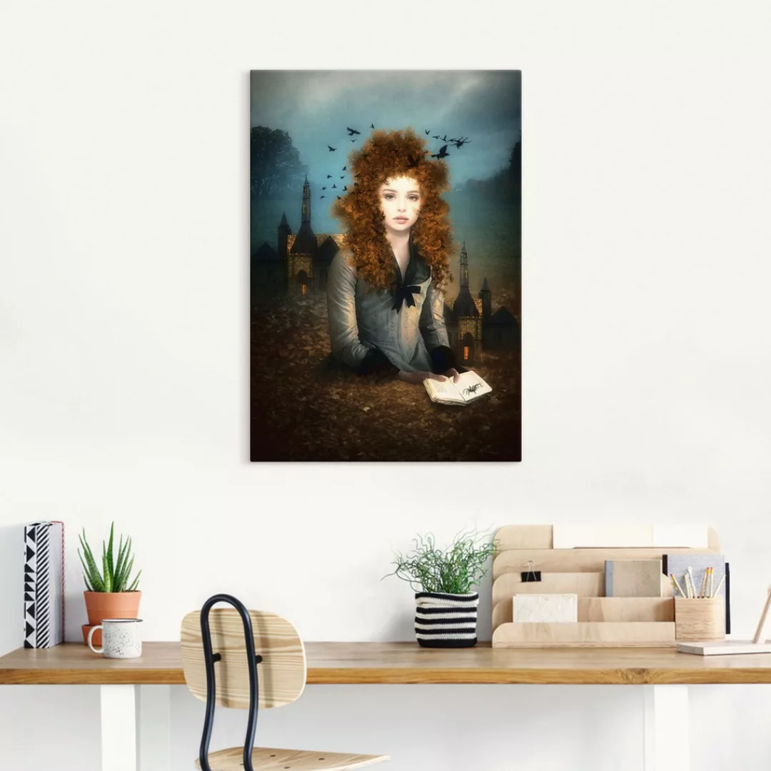 Artland Wandbild "Abendlektüre", Dark Fantasy, (1 St.), als Alubild, Outdoo günstig online kaufen
