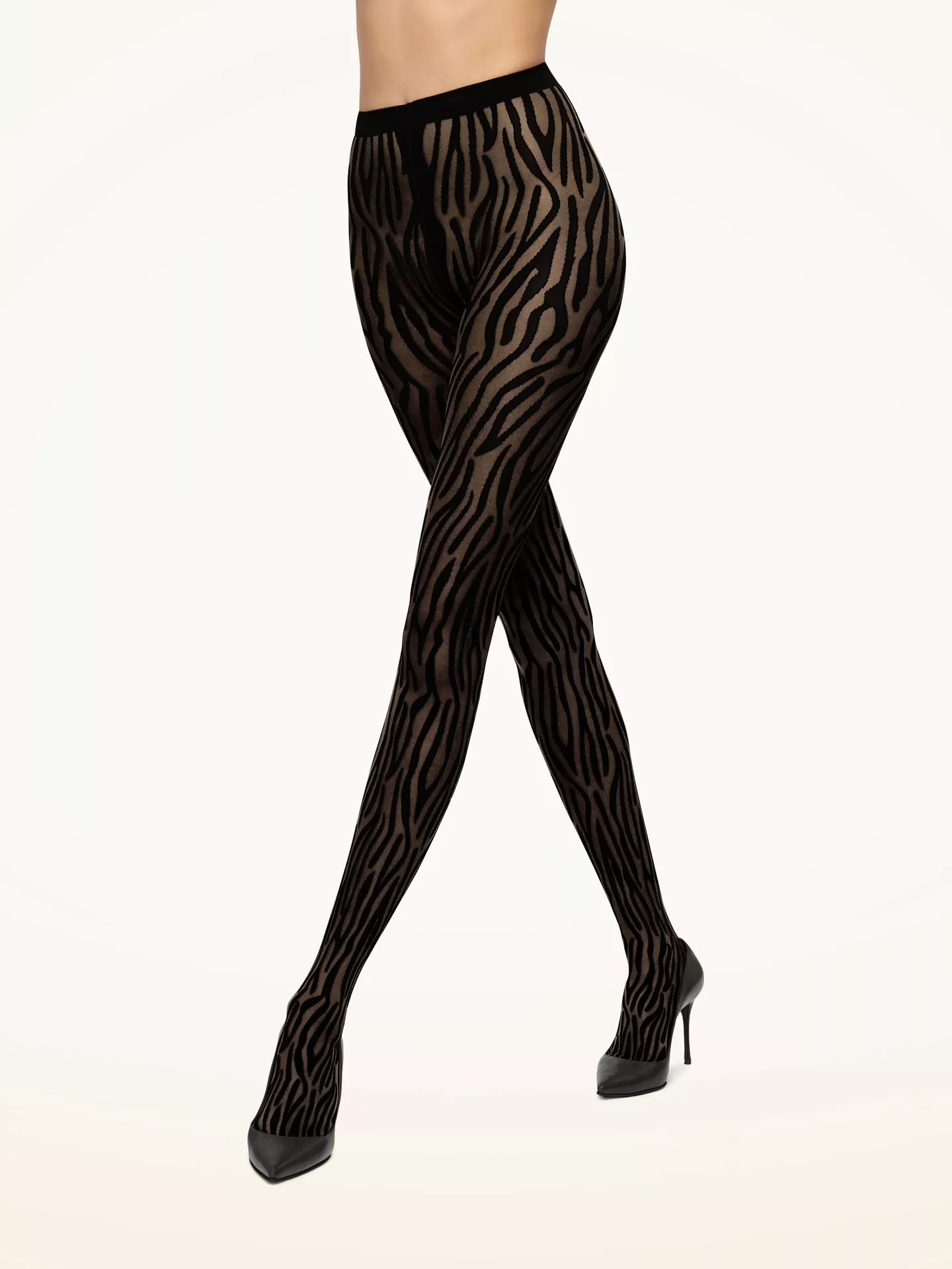 Wolford - Wilderness Tights, Frau, black/black, Größe: XS günstig online kaufen