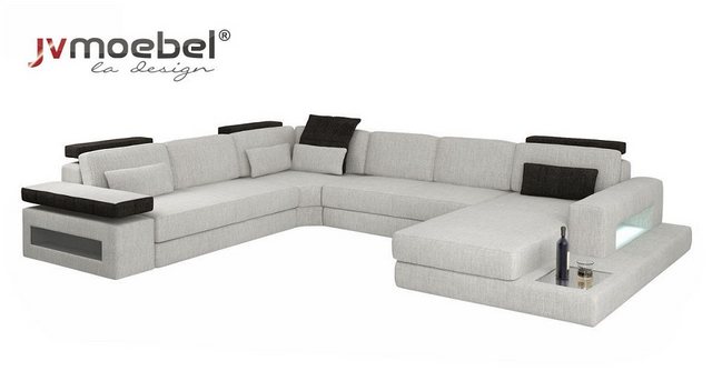 Xlmoebel Ecksofa Textilsofa in modernem Design mit U-Form und Eckelement -, günstig online kaufen