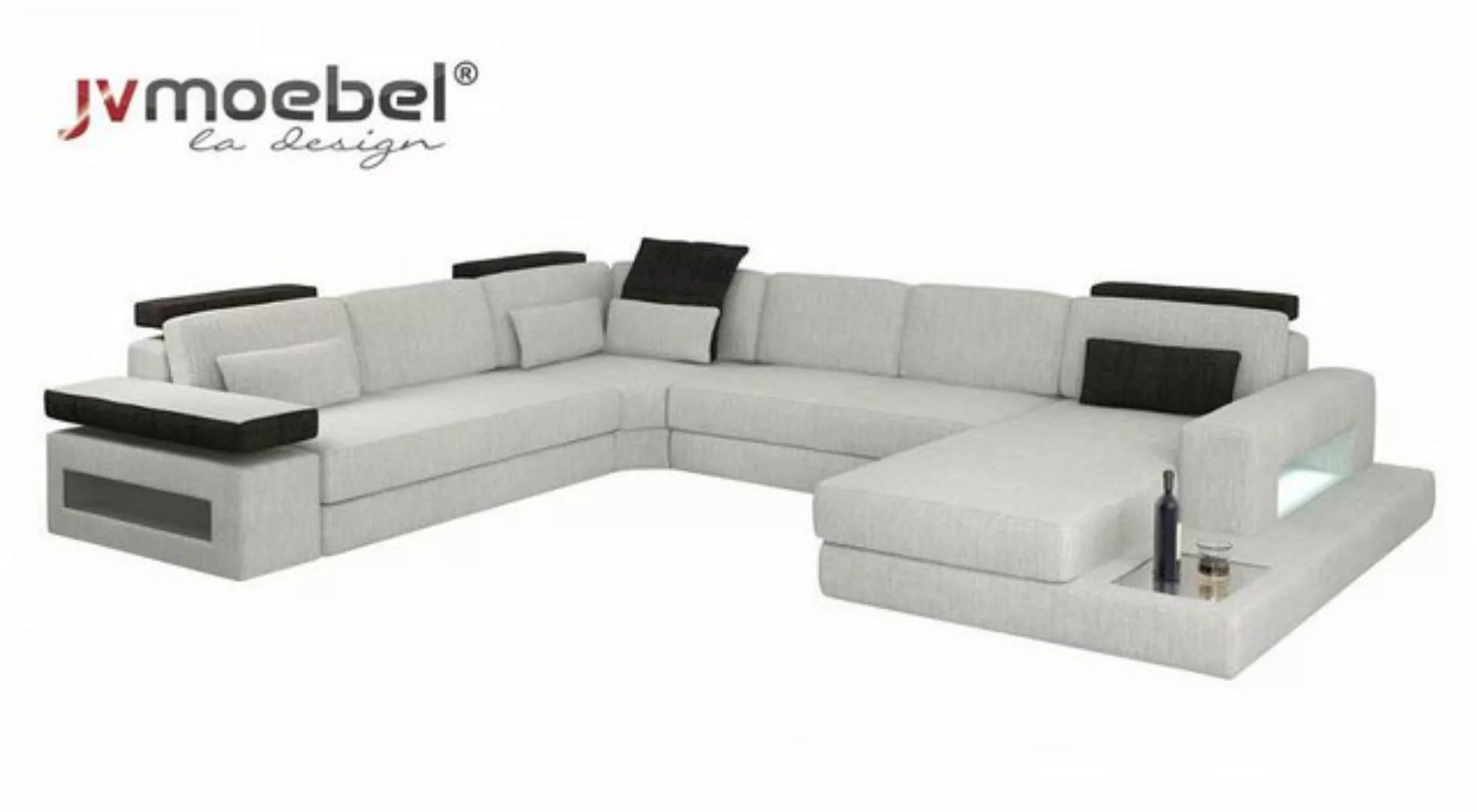 Xlmoebel Ecksofa Textilsofa in modernem Design mit U-Form und Eckelement -, günstig online kaufen