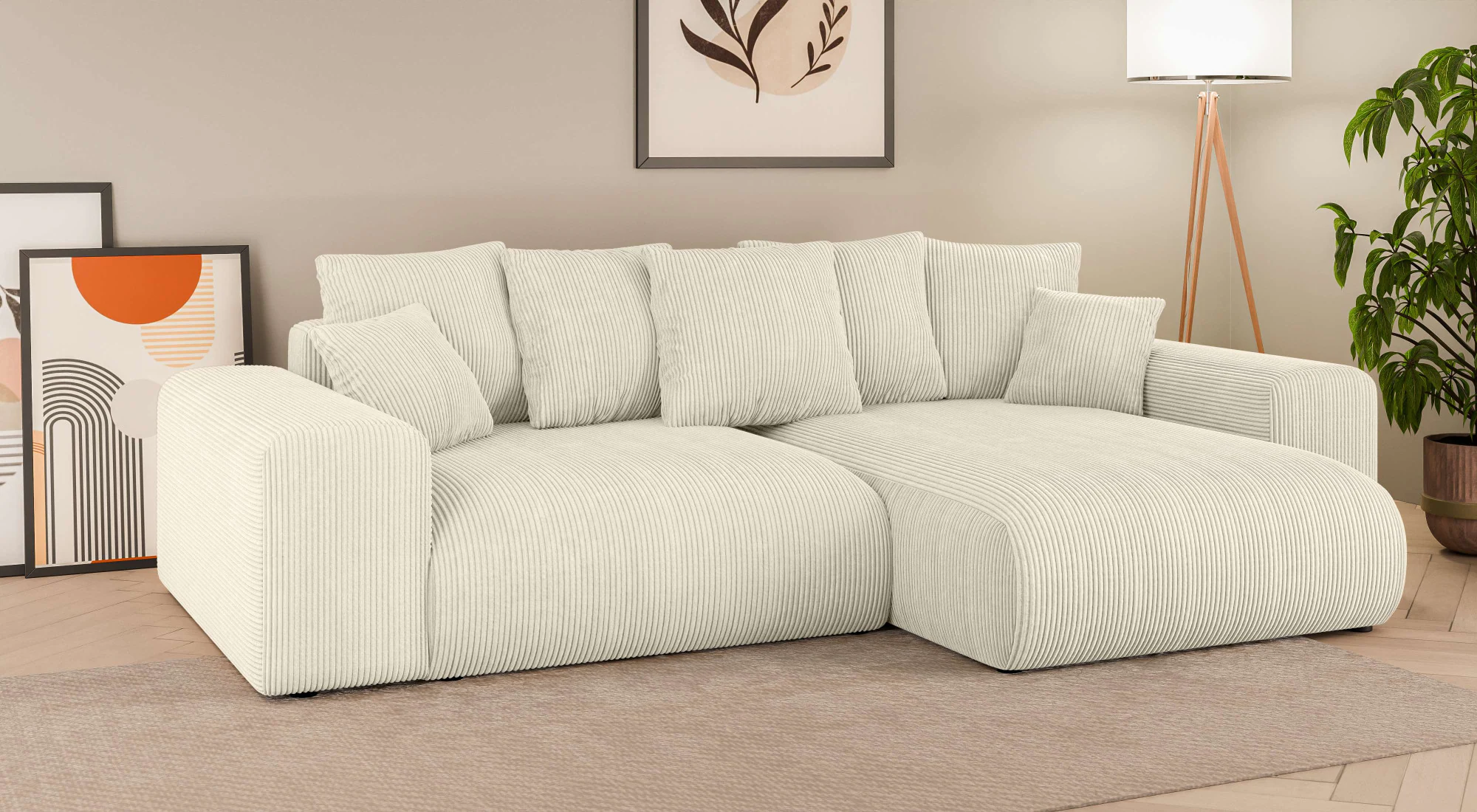 INOSIGN Ecksofa "Ecksofa Lakeside mit Bettfunktion und Bettkasten, B/T/H 25 günstig online kaufen