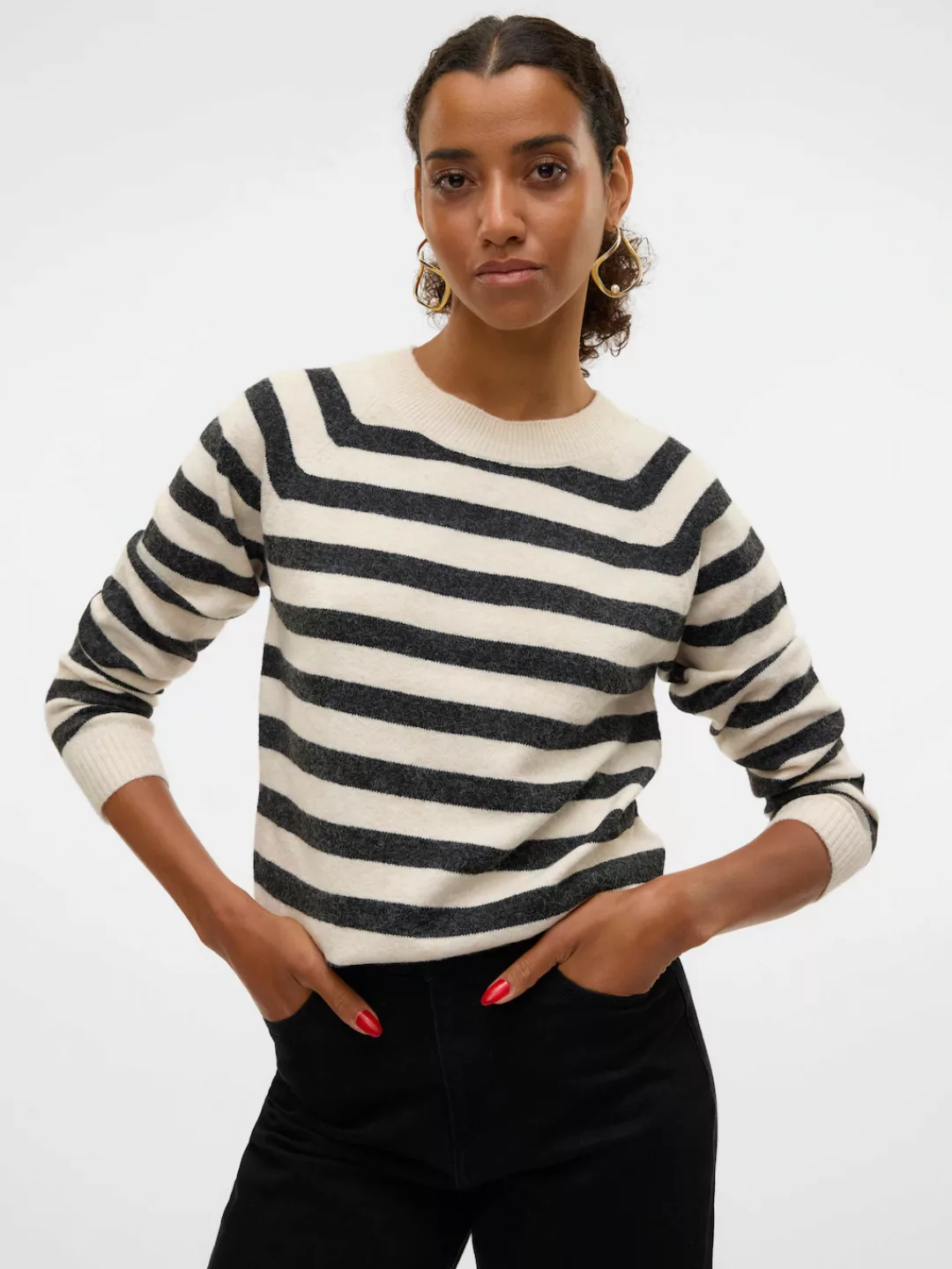 Vero Moda Strickpullover VMDoffy (1-tlg) Plain/ohne Details günstig online kaufen