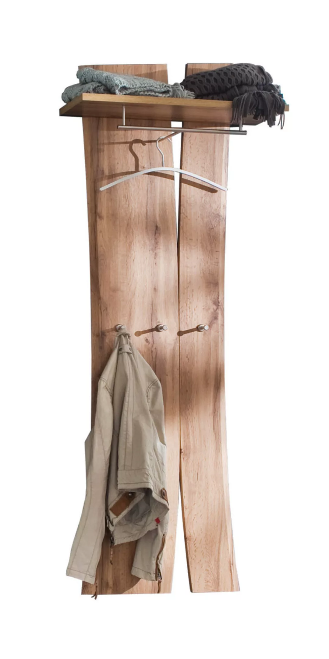 Garderobenpaneel - holzfarben - 69 cm - 180 cm - 30 cm - Garderoben & Kleid günstig online kaufen