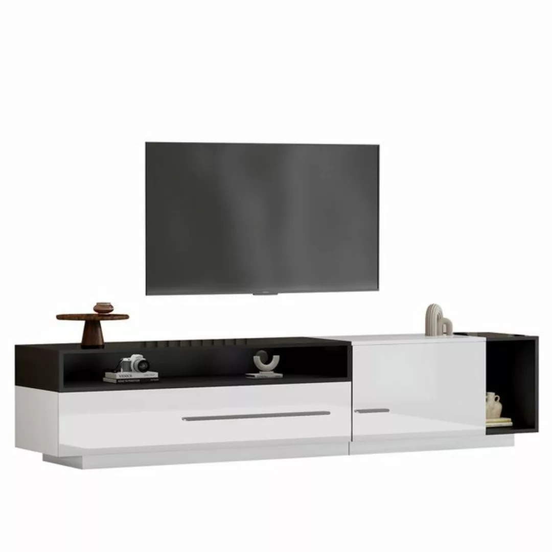 Rutaqian TV-Schrank Hochglanz, 170cm Lowboard, TV-Board, TV-Kommode, einzig günstig online kaufen