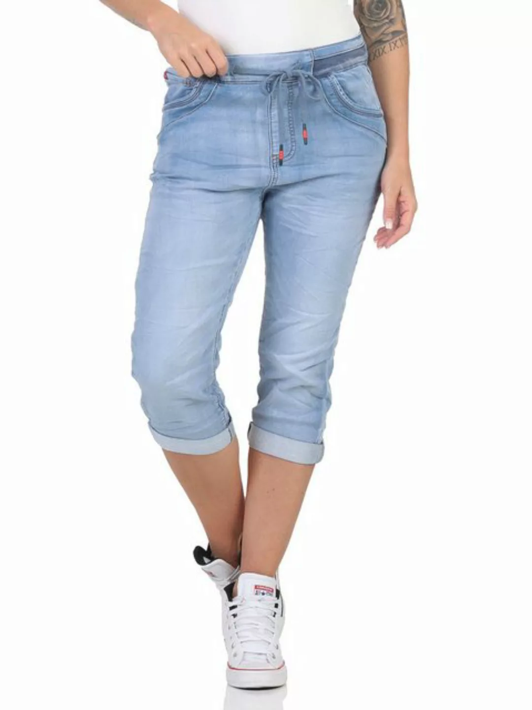Karostar Caprijeans Karostar Damen Jeans 25102 44 Hellblau 25107 günstig online kaufen