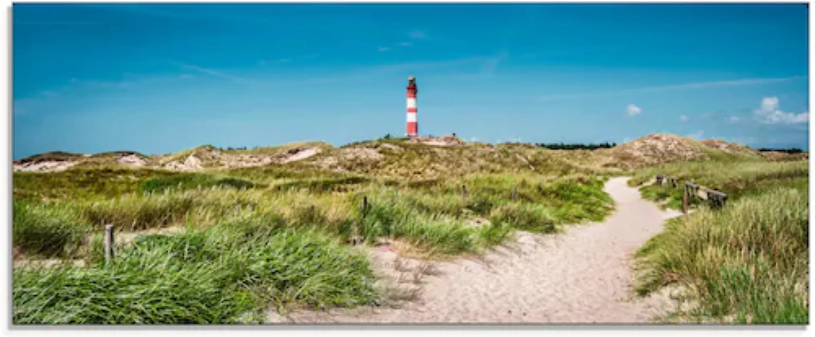 Artland Glasbild »Leuchtturm auf der Insel Amrum«, Gebäude, (1 St.), in ver günstig online kaufen