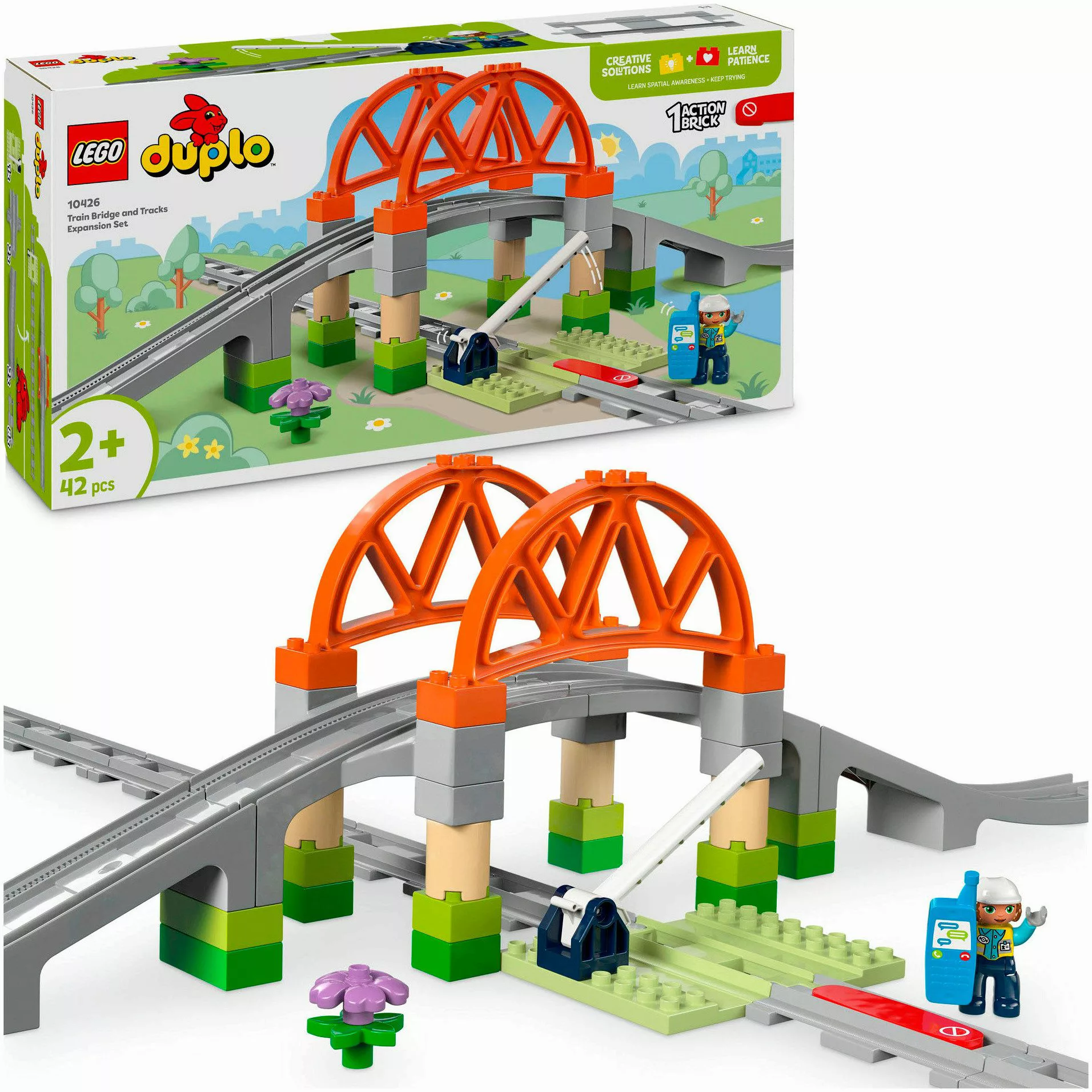 LEGO® Eisenbahnbrücke und Schienen – Erweiterungsset günstig online kaufen