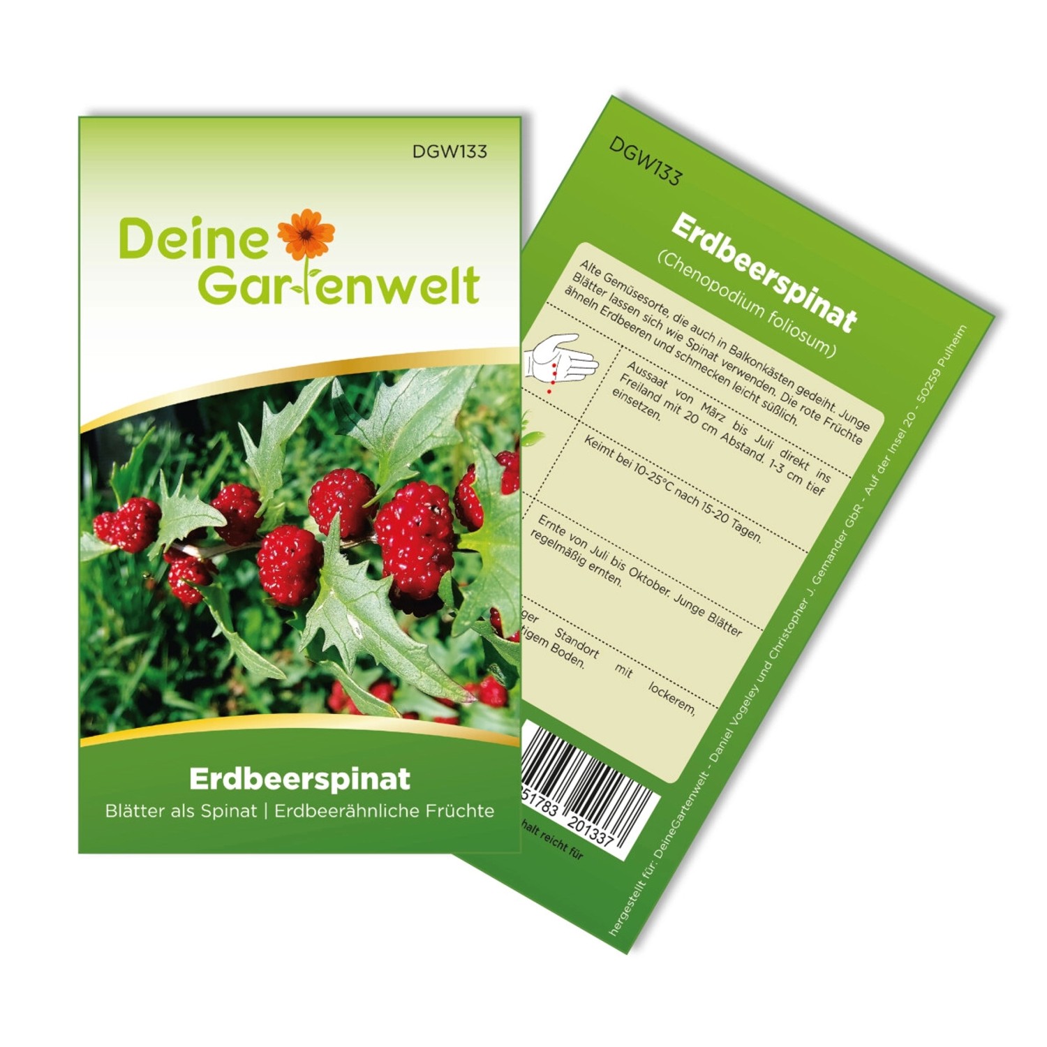 Deine Gartenwelt Erdbeerspinat Strawberry Spinach Samen günstig online kaufen