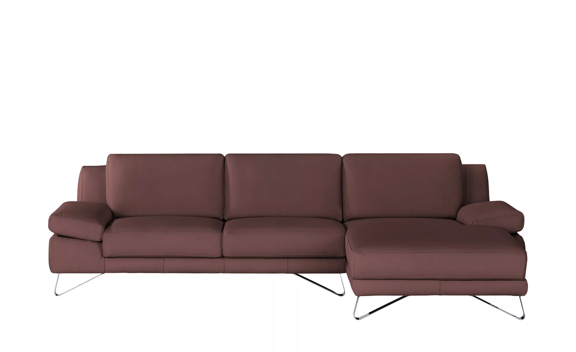 Ecksofa  Fine ¦ rot ¦ Maße (cm): B: 281 H: 81 T: 162 Polstermöbel > Sofas > günstig online kaufen