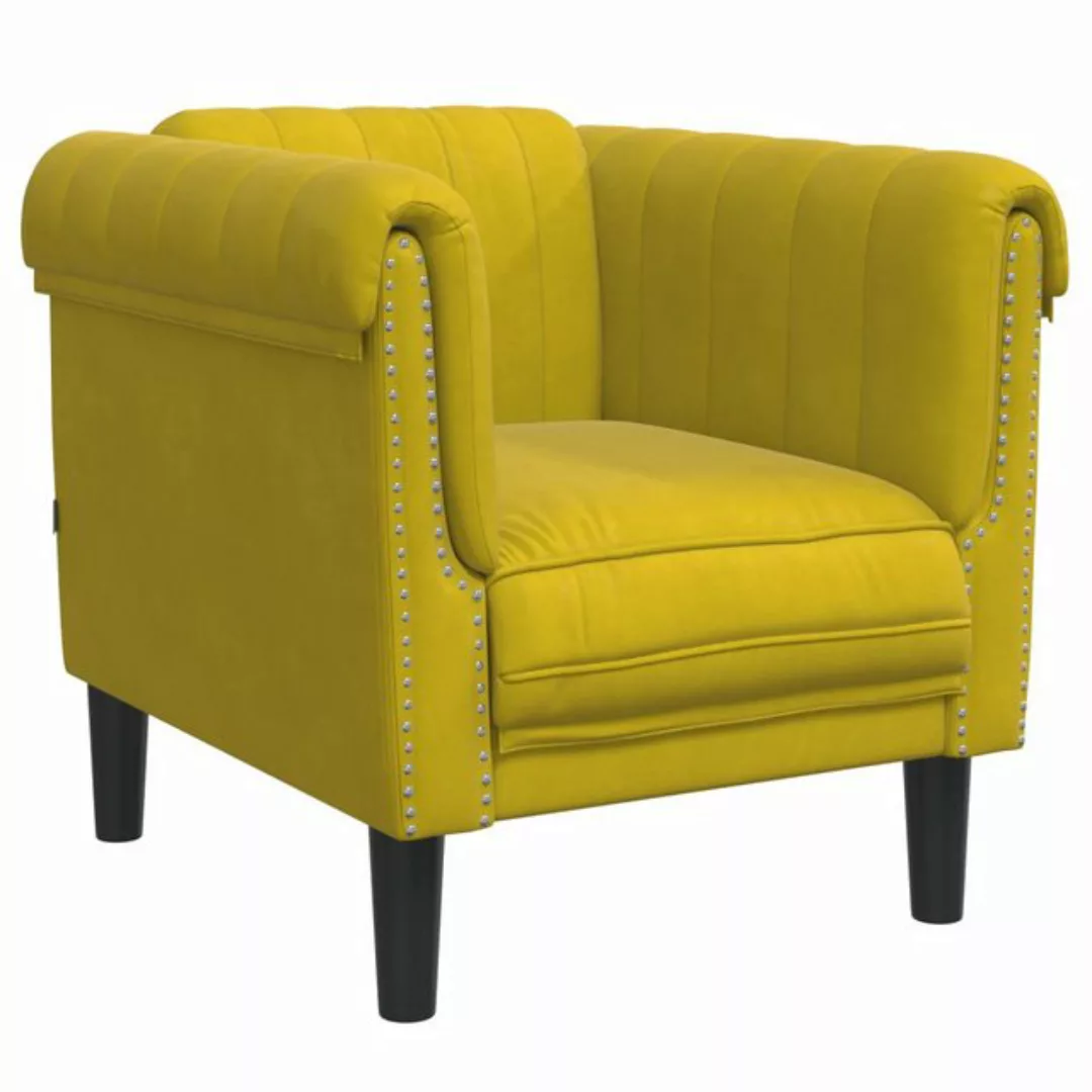 vidaXL Sofa Sessel Gelb Samt günstig online kaufen
