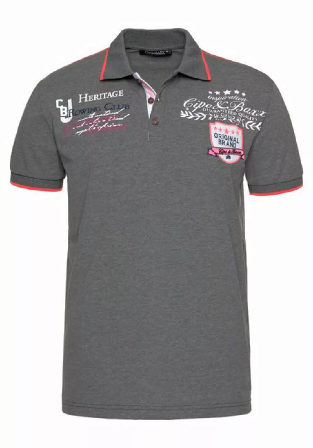 Cipo & Baxx Poloshirt Rowing Club bis Gr. 5XL günstig online kaufen