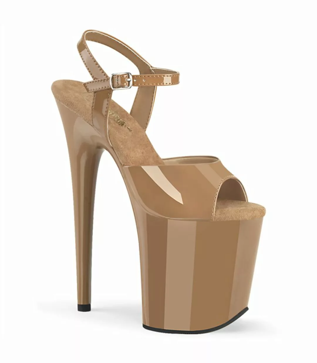 FLAMINGO-809 High Heels Sandalette - Beige | Pleaser  (Schuhgröße: EUR 42) günstig online kaufen