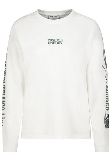 SUBLEVEL Langarmshirt Longsleeve mit Backprint günstig online kaufen