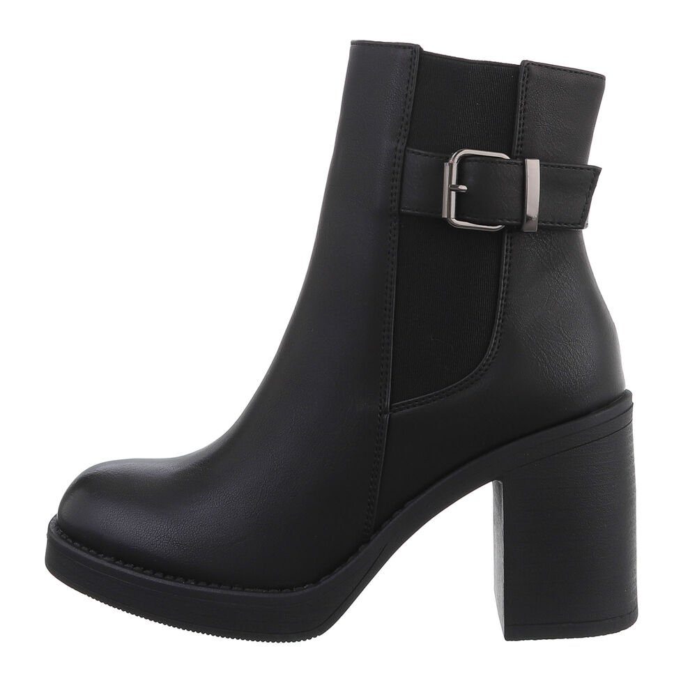 Ital-Design Damen Freizeit High-Heel-Stiefelette (81775149) Blockabsatz günstig online kaufen