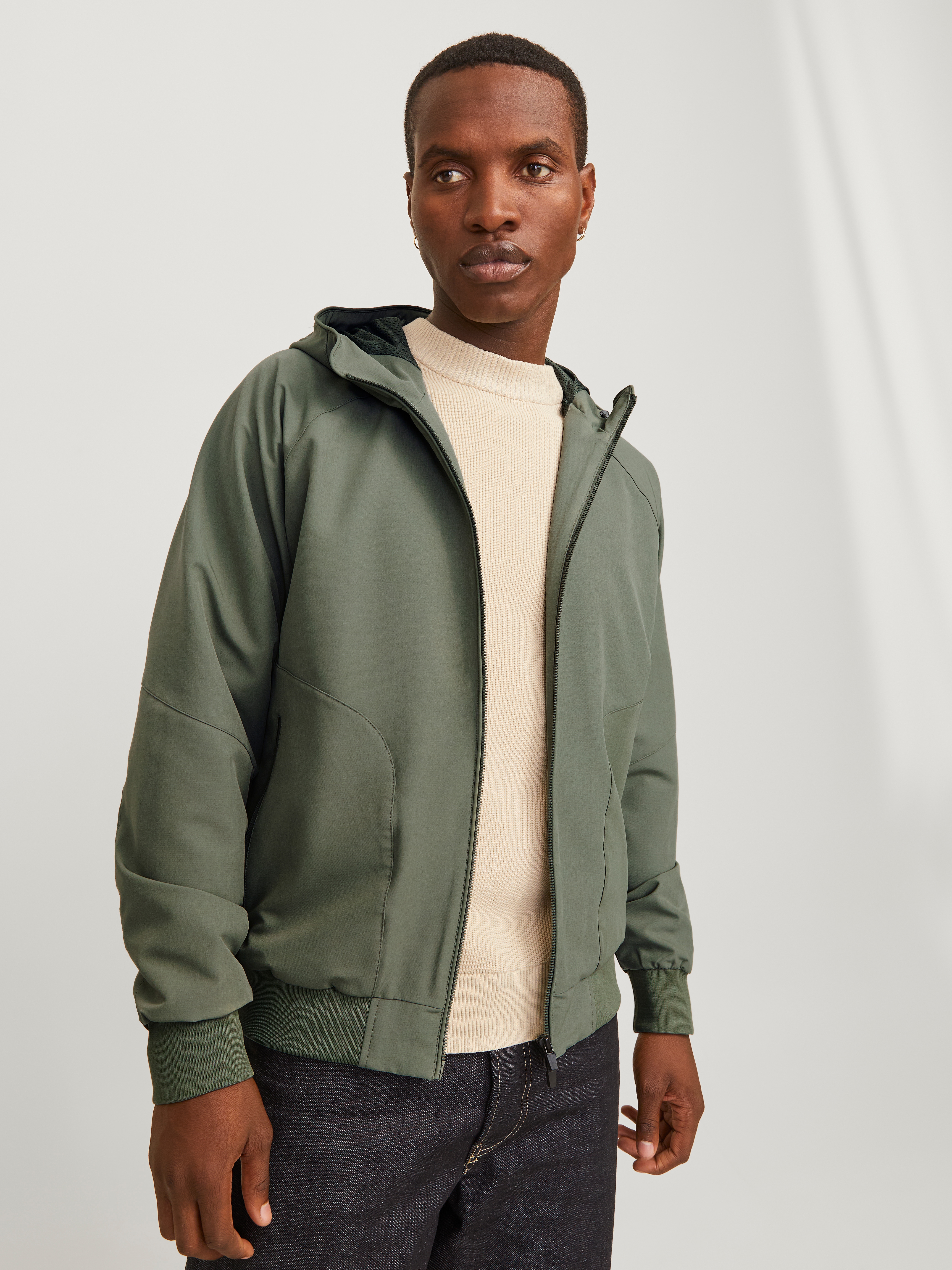 Jack & Jones Bomberjacke "JJEPERFECT BOMBER NOOS", mit Kapuze, mit Kapuze günstig online kaufen