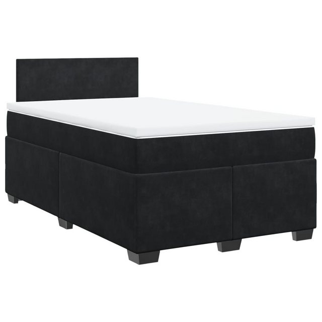 vidaXL Boxspringbett mit Matratze Schwarz 120x190 cm Samt2099134 günstig online kaufen