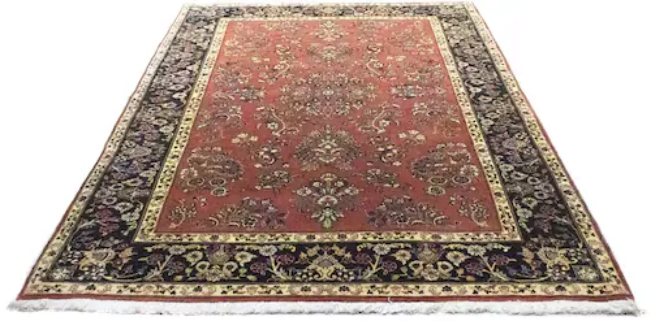 morgenland Wollteppich »Keshan Teppich handgeknüpft rot«, rechteckig günstig online kaufen