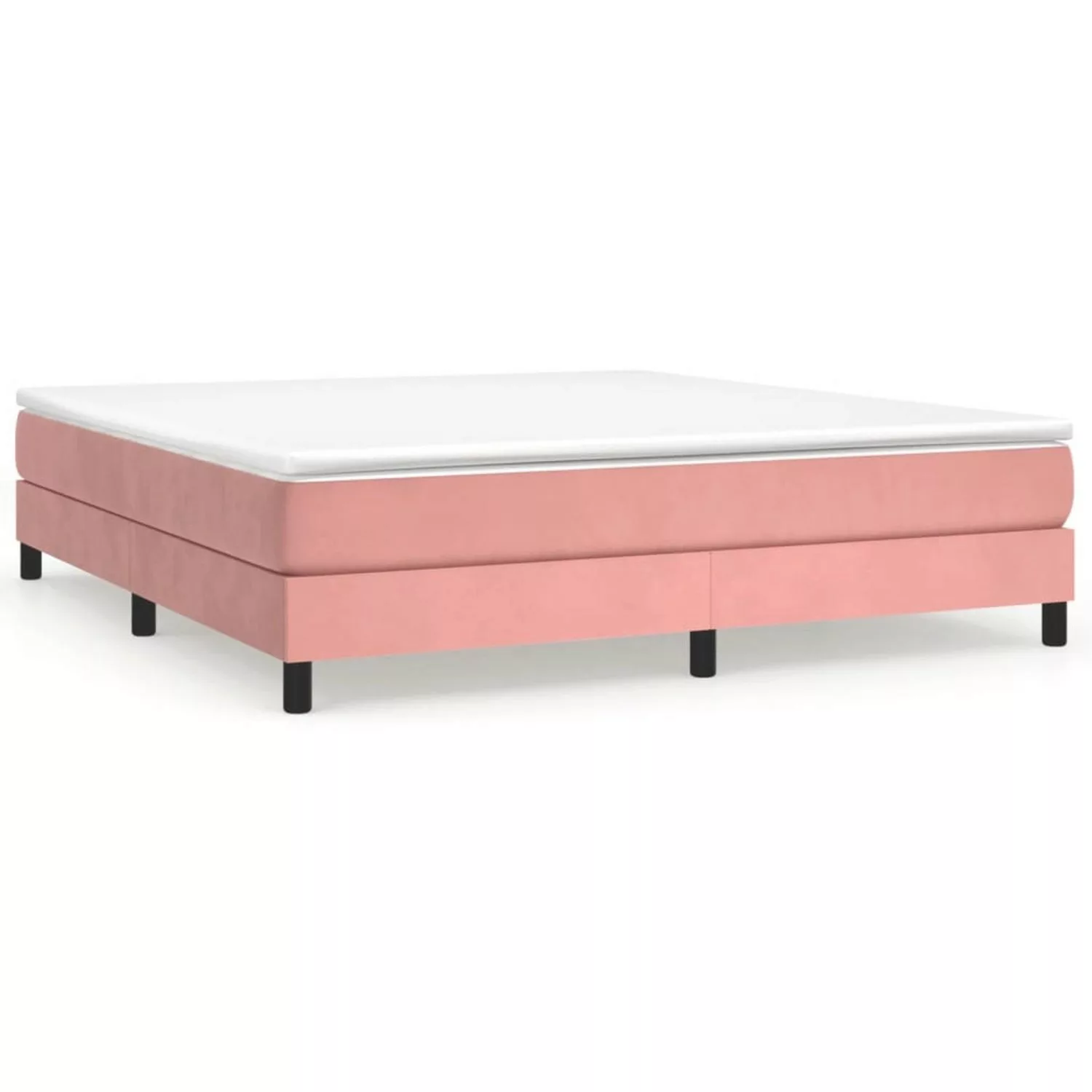 Vidaxl Boxspringbett Rosa 180x200 Cm Samt günstig online kaufen