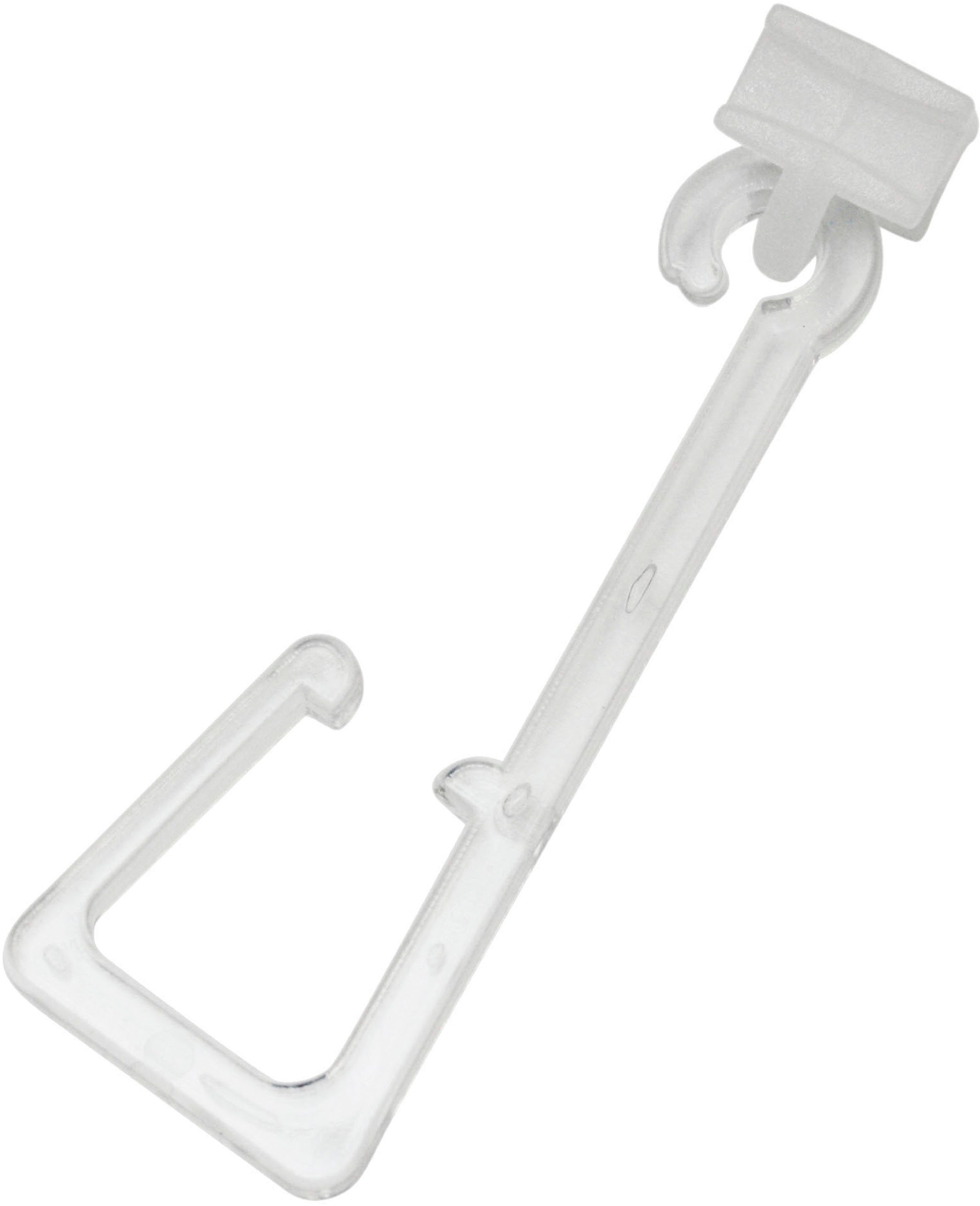 Schöner Wohnen Haken Leon für Stoffösen mit Gleiter Transparent 8 Stück günstig online kaufen